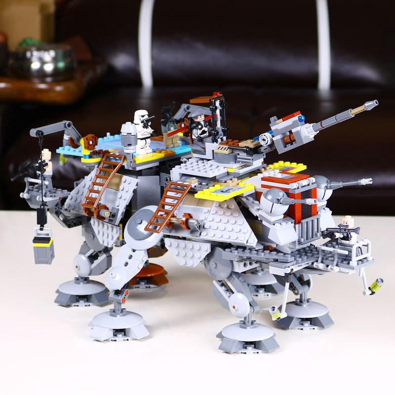 Bộ ghép hình lego mô hình star plans captain rex's at-te