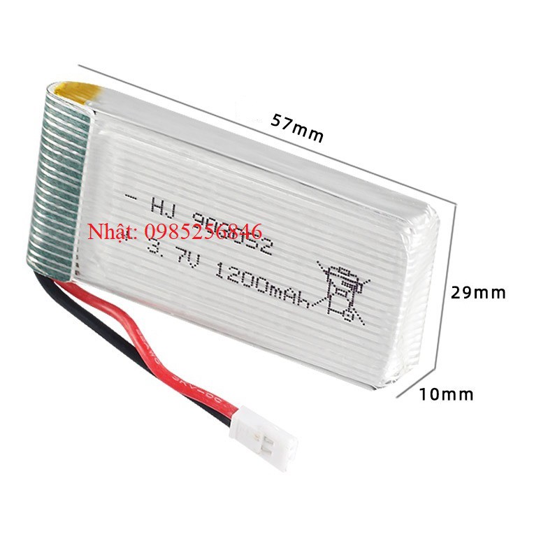 Pin Máy Bay, Cano, Oto, Tầu Thuyền Điều Khiển 3.7V 1200mAh 25C