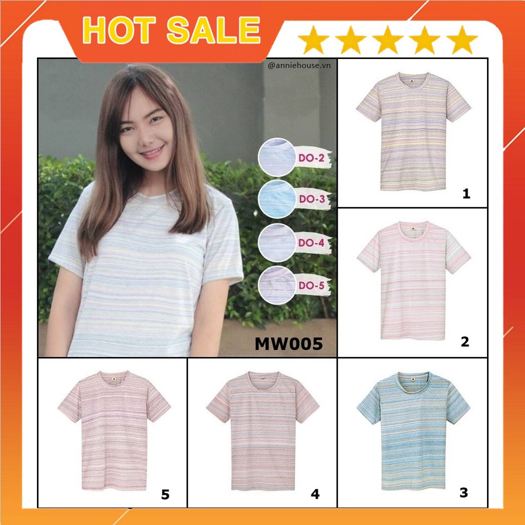 Áo thun sọc họa tiết Pastel Thái - AS017 | Shopee Việt Nam