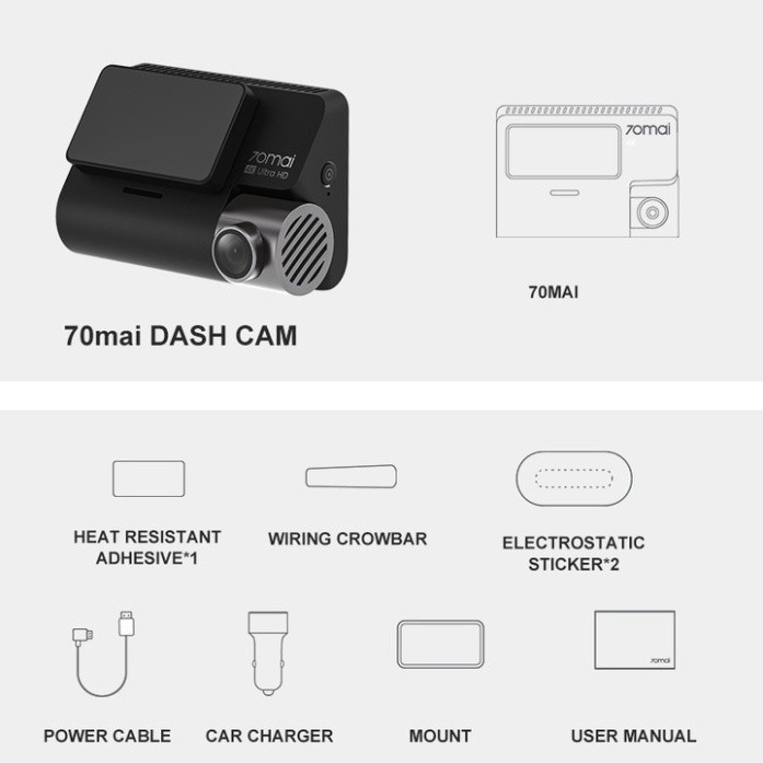 Bộ Camera trước và sau hành trình ô tô Xiaomi 70mai. Phiên bản Quốc Tế cao cấp A500S - Bảo hành 12 tháng | BigBuy360 - bigbuy360.vn