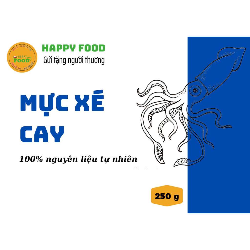 Mực xé sợi tẩm vị siêu cay hũ pet 300g - Happy Food đồ ăn vặt ngon | BigBuy360 - bigbuy360.vn