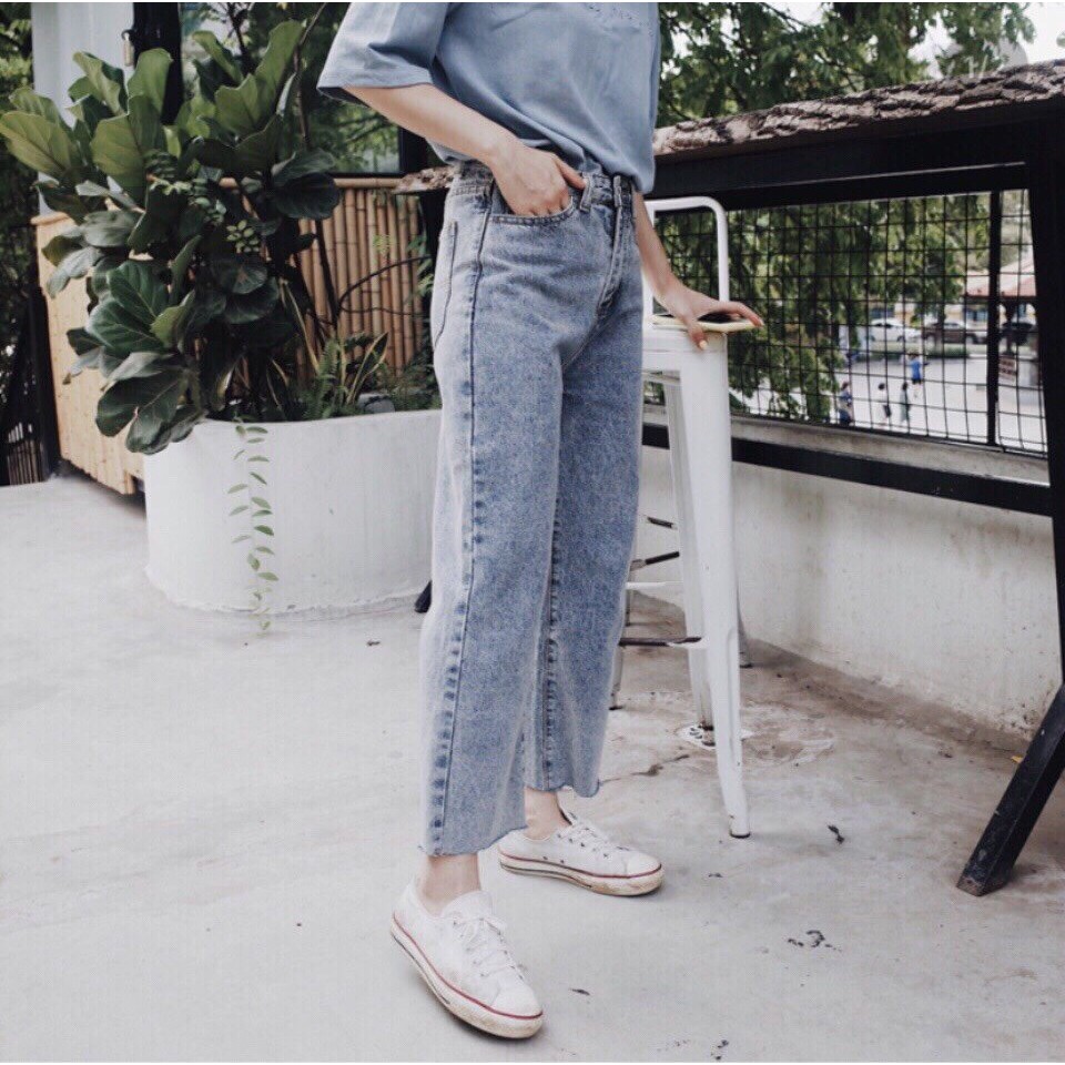 QUẦN JEAN NỮ ỐNG LOE L24114