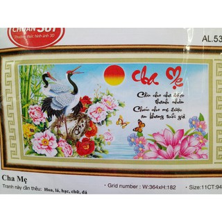 tranh thêu cha mẹ 53480