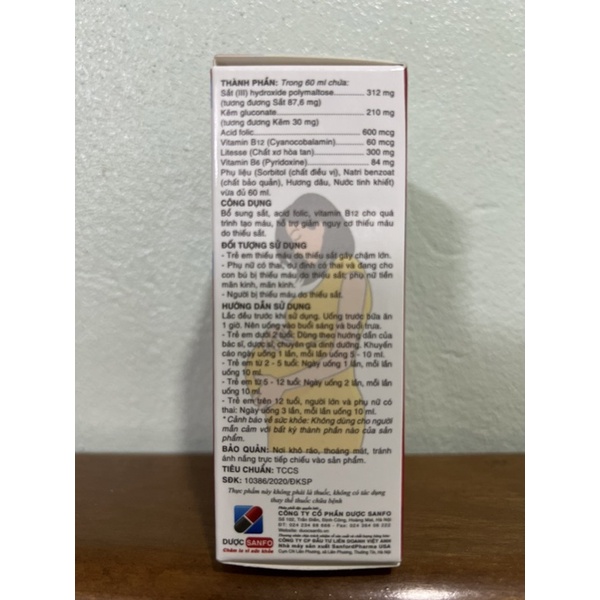 Ferourdex- bổ sung sắt cho người thiếu máu