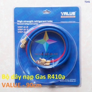 [Mã ELHA22 giảm 5% đơn 300K] Bộ 03 dây nạp Gas R410 VALUE dài 90cm