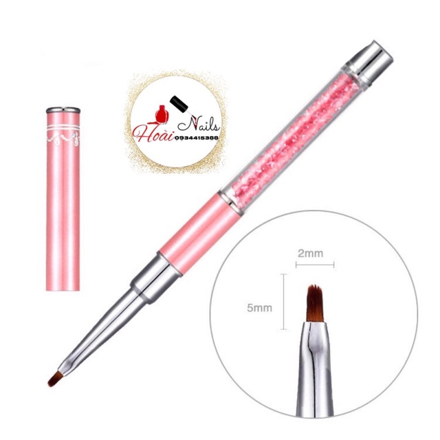 Cọ bản nhỏ cán đá - Phụ kiện Nail