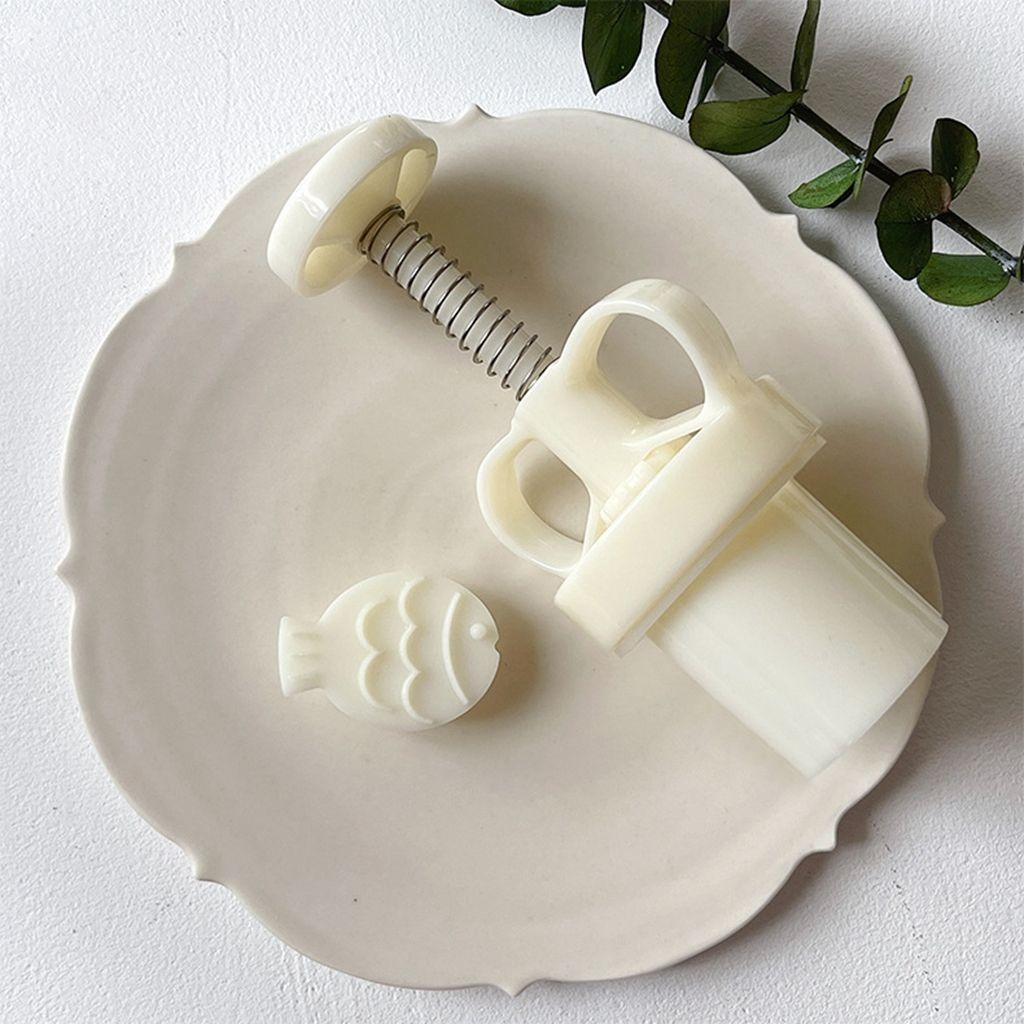 1 Bộ Khuôn Làm Bánh Trung Thu / Bánh Trung Thu / Tráng Miệng Hình Cá 3D DIY
