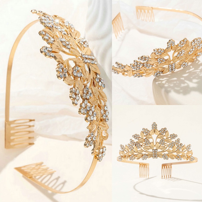 Vương Miện Cài Tóc Phong Cách Vintage Cho Cô Dâu