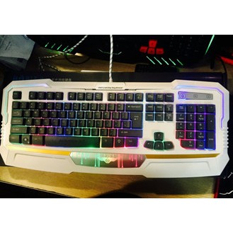 Bàn phím có dây Gaming NEWMEN KB813, USB,Led Rainbow hô hấp,khung thép siêu bền giá rẻ-Hàng Chính Hãng, bảo hành 24 thán