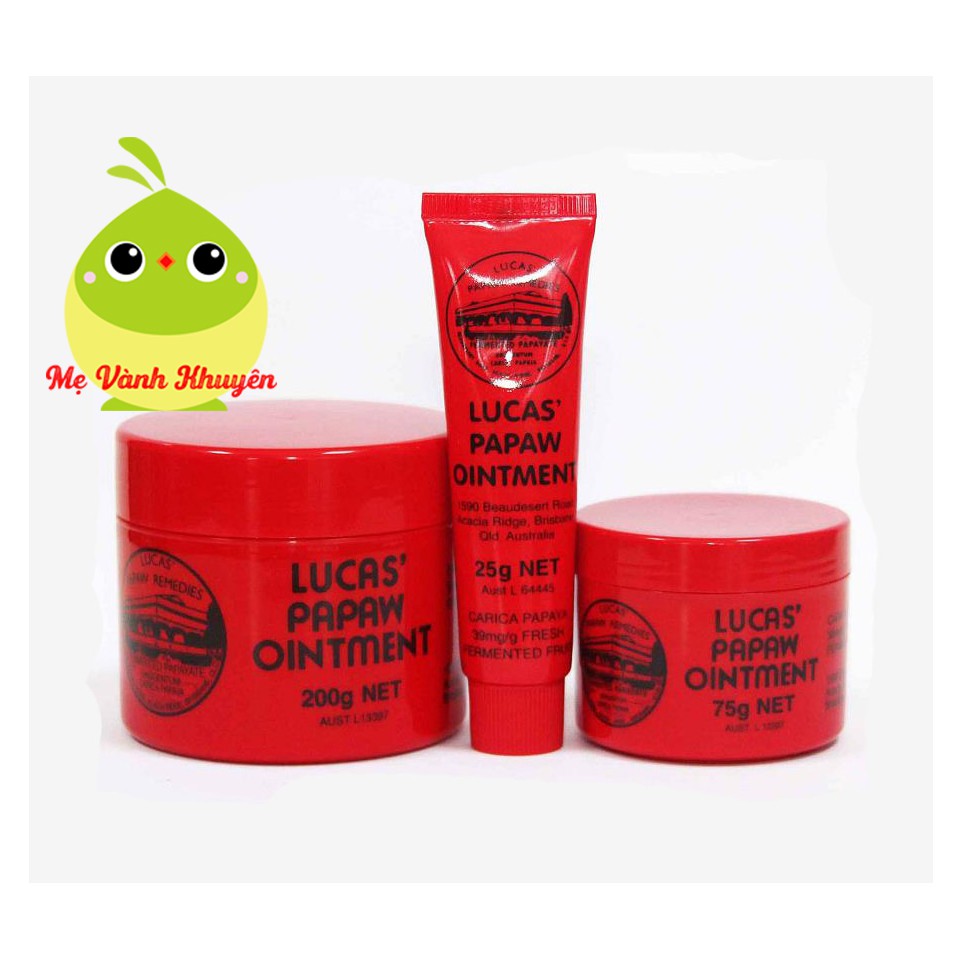 Kem đa năng đu đủ cho mọi lứa tuổi Lucas Papaw Ointment, Úc (25g/75g)