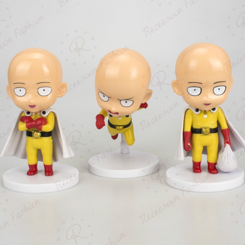 Bộ 3 tượng mô hình nhân vật saitama trong One Punch Man