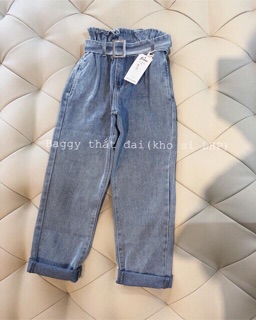 Baggy Jeans Basic ( Kèm Belt To)