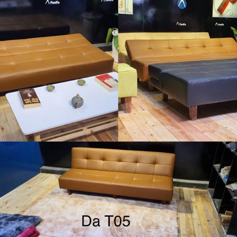 [ SALE - Tặng voucher 70k  ] Sofa bed . Sofa giường . Bọc da  cao cấp. Kích thước 170 x 86 x 38 cm