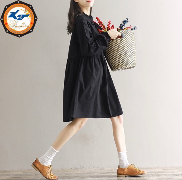 ĐẦM BABYDOLL ĐEN NƠ | BigBuy360 - bigbuy360.vn