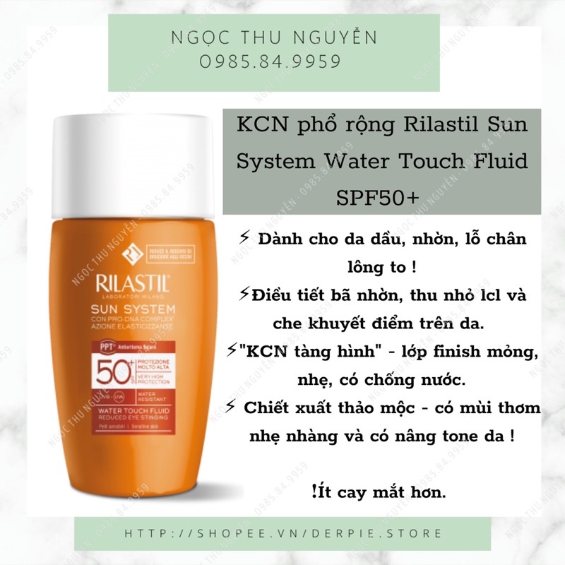 ( Bill Italy ) Kem chống nắng phổ rộng Rilastil Sun System SPF50+