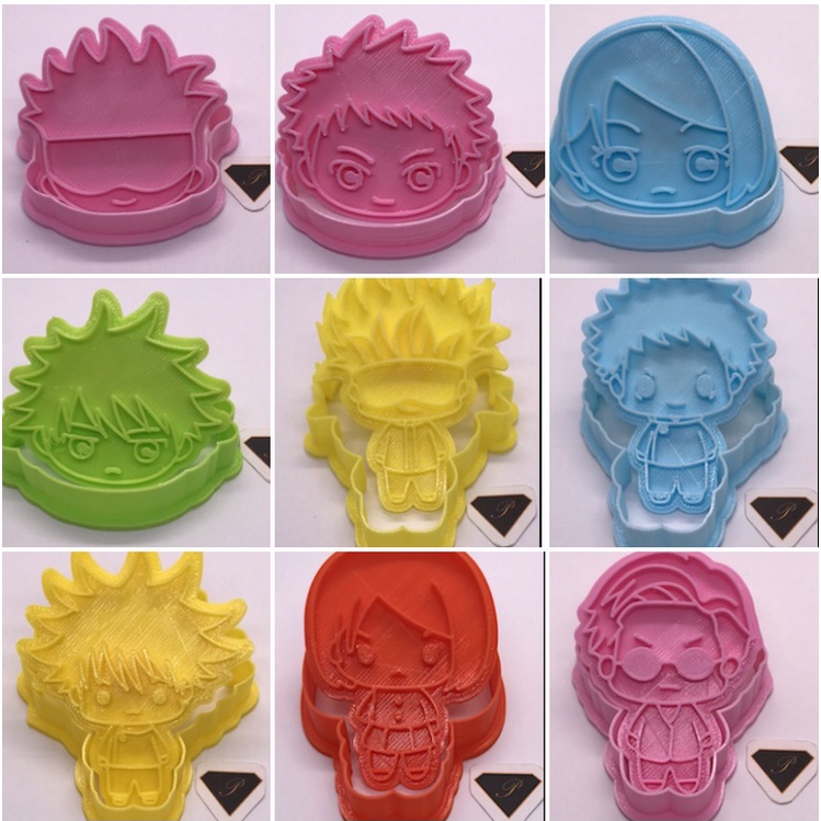 OtakuTPstore Khuôn làm bánh quy cookies rau câu jelly anime hoạt hình Jujutsu Kaisen Kimetsu no Yaiba Naruto