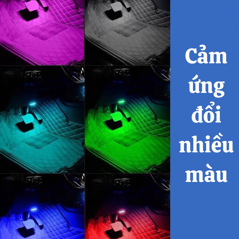 Đèn Led Gầm Ô Tô Đèn Gầm Ô Tô Kèm Cáp Sạc Chuyên Dụng Cao Cấp Titan.st