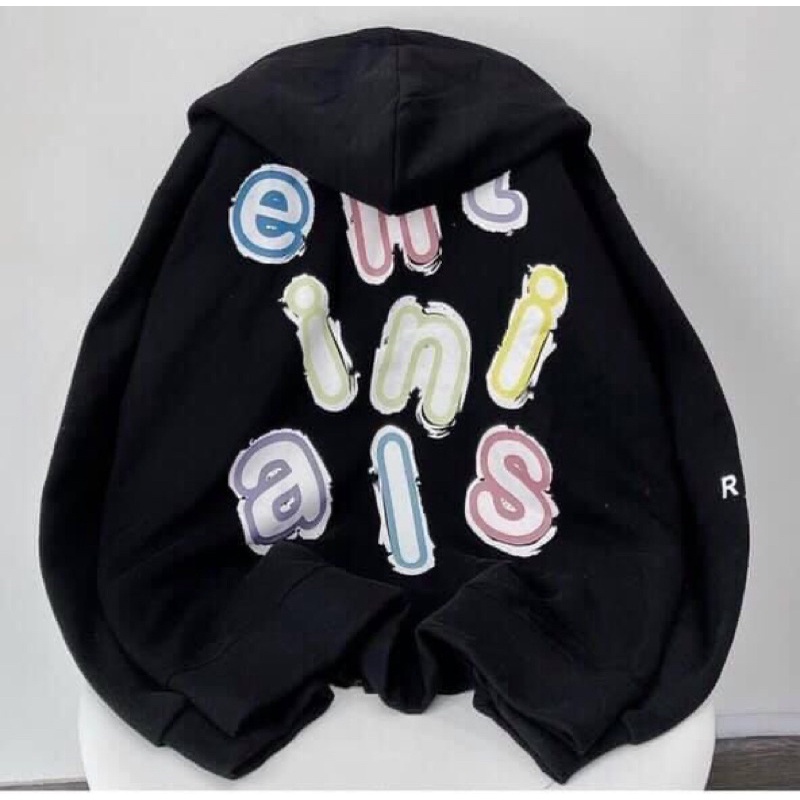 Áo hoodie , áo khoác sweater nỉ nam nữ unisex form thụng rộng phong cách hàn quốc in chữ cái sẵn 2 màu đen trắng | BigBuy360 - bigbuy360.vn