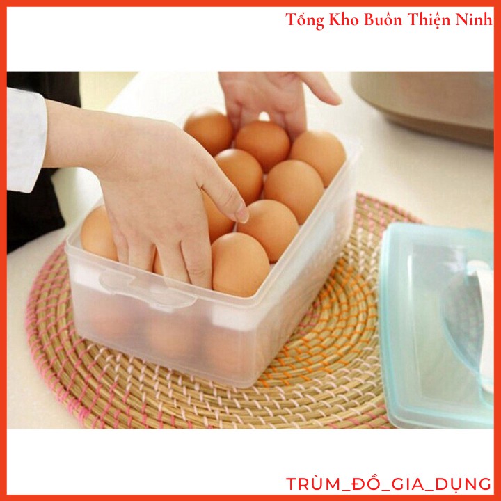 Hộp nhựa đựng trứng gà 2 tầng