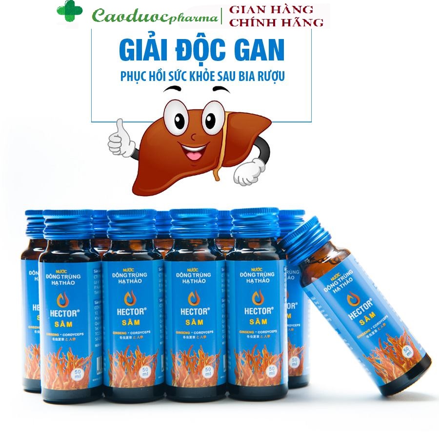 Nước Đông trùng hạ thảo Hector Sâm- Tăng cường chức năng phổi, tăng lực nhanh cải thiện sinh lý