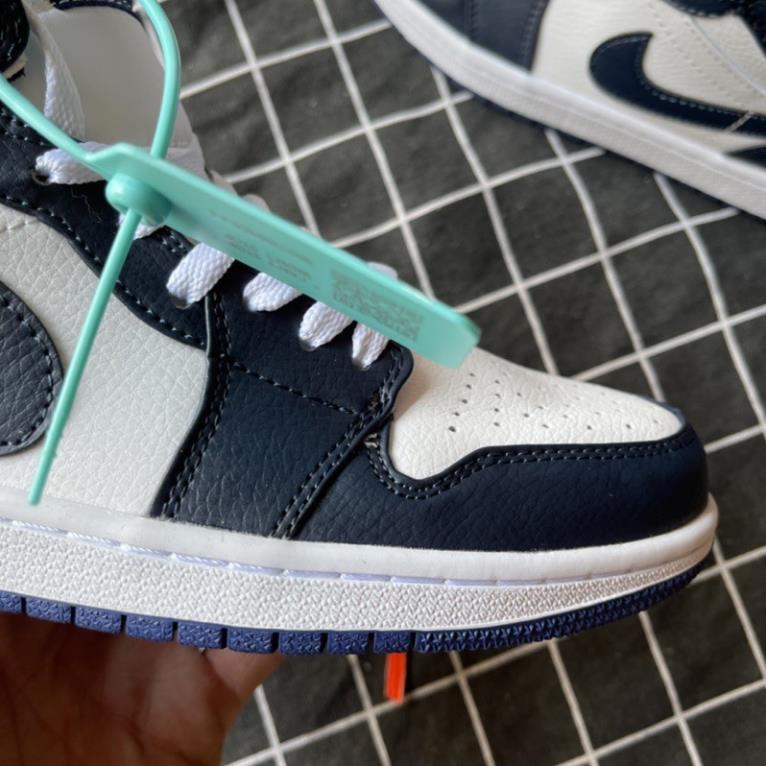 Giày thể thao air jordan 1 retro high midnight navy, giày jd xanh than cổ cao nam nữ phong cách thời trang, cá tính