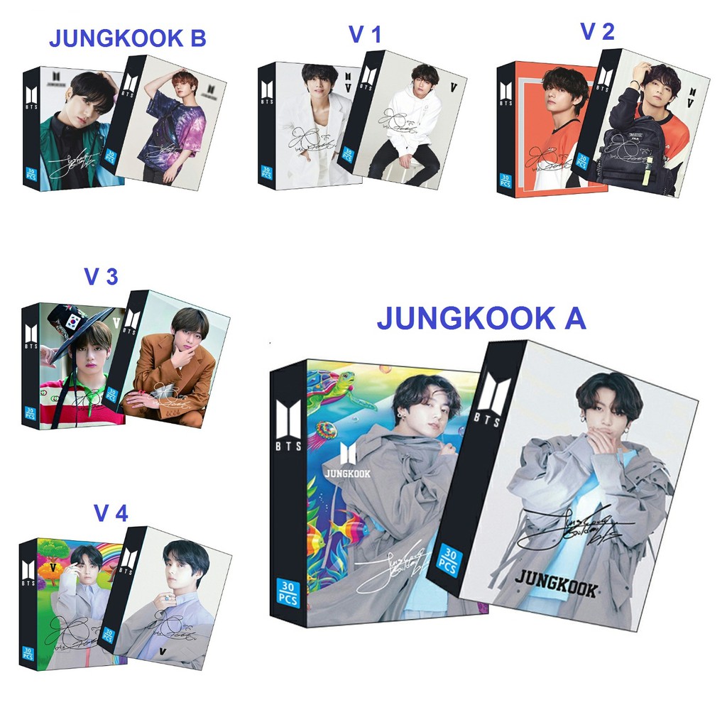 Lomo card BTS thẻ ảnh thành viên JUNGKOOK V BTS