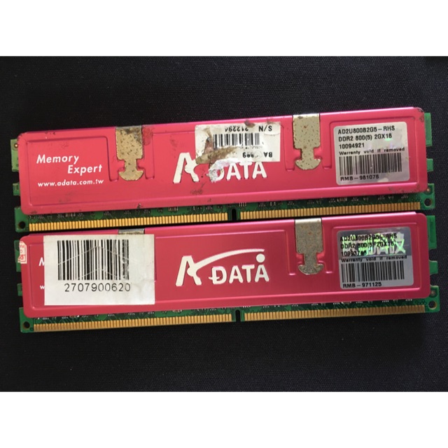 Ram DDR2 2Gb bus 800 ram 2 2Gb kẹp tản hồng