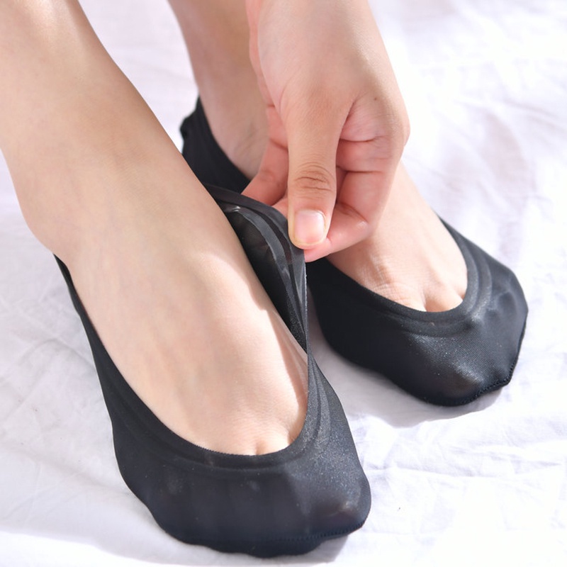 Vớ cotton Cổ Thấp Tàng Hình Chống Trượt Thời Trang