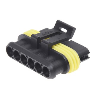 Kit 6 pin Way Waterproof Electrical Wire Plug Connector
