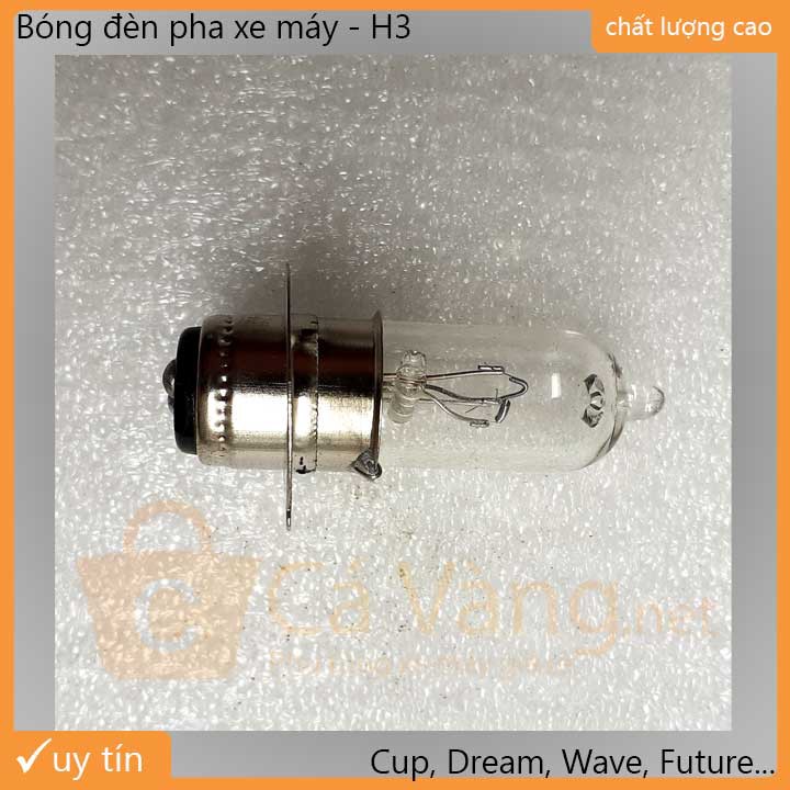 Bóng đèn Pha H3 xe máy 12V 35W siêu sáng - dùng cho xe: Wave, Dream, Future 110, Cup...