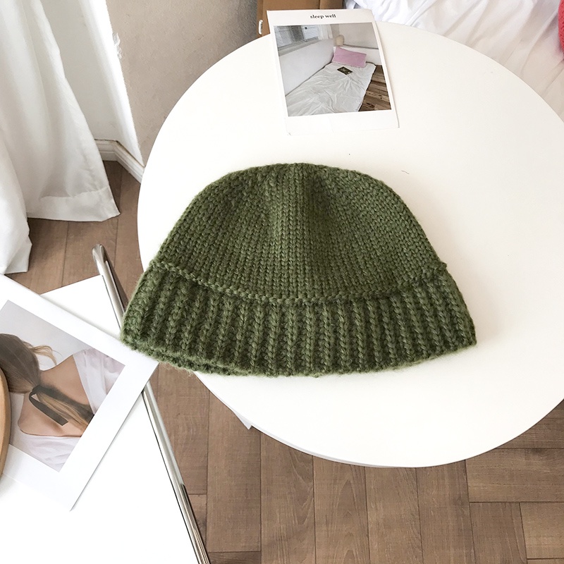 Mũ Bucket Len Dệt Kim Phong Cách Thời Trang Xuân Thu Hàn Quốc Dành Cho Nữ