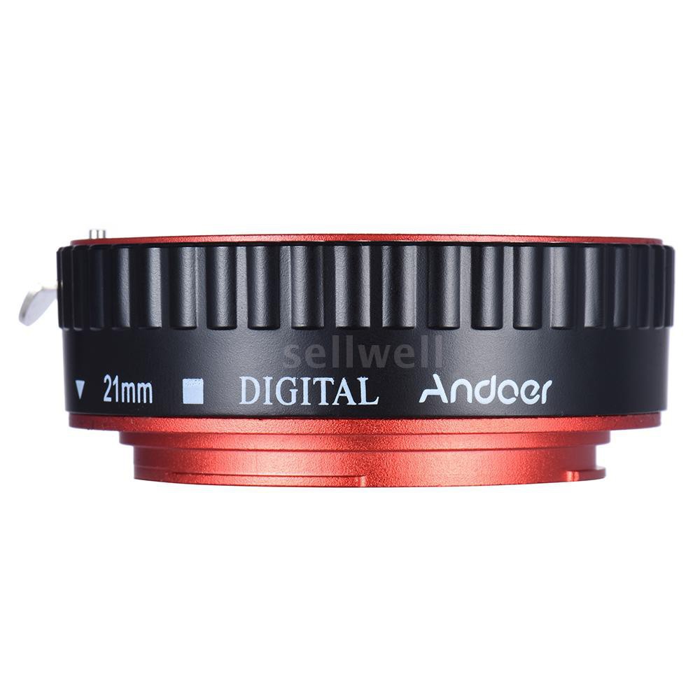 Andoer Colorful Metal TTL Auto Focus AF Macro Extension Tube Ring for Canon EOS EF EF-S 60D 7D 5D II 550D Red

Features: