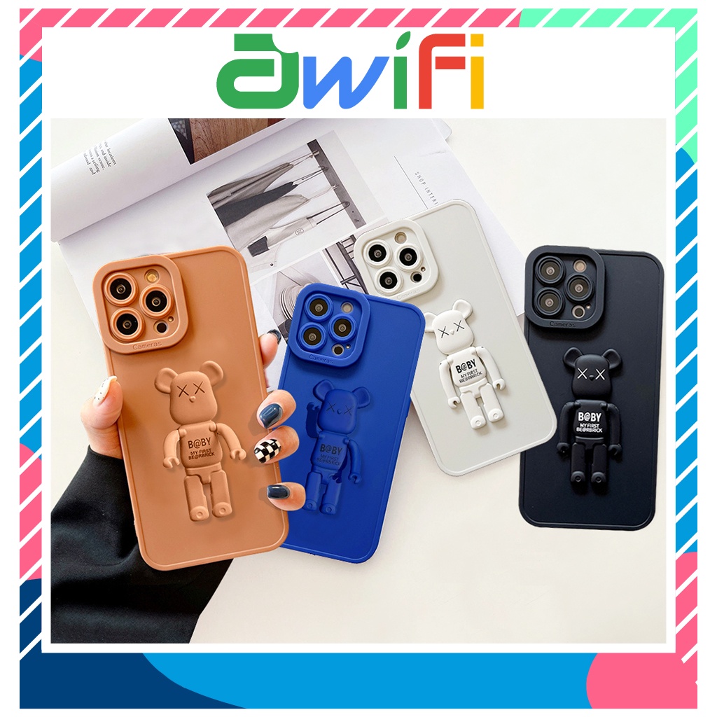 Ốp Lưng Iphone Chống Lưng Gấu Kaws 6/6Plus/6Splus/7/7Plus/8/8Plus/Xs/11/12/13/Pro/Max/Plus/Promax - Sale Sốc R5 - 4