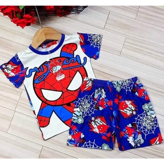 Bộ thun lạnh 3D cho bé trai bộ ngắn tay quần đùi cho bé monkey kids pikakids
