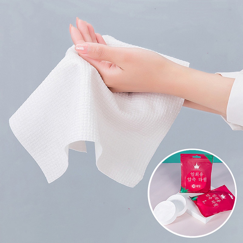 Khăn Giấy Dạng Viên Nén Mini Dùng Một Lần Tiện Lợi Khi Đi Du Lịch