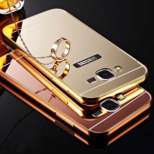 Ốp lưng tráng gương viền kim loại cao cấp dành cho Samsung / Sony / OPPO - Chống Va đập - Bảo vệ tuyệt đ