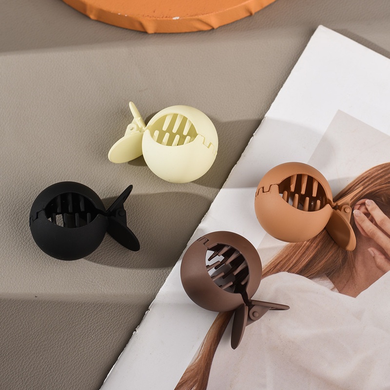 Kẹp Tóc Đuôi Ngựa Tròn Nhám Không Trượt Dễ Phối Đồ Phong Cách Hàn Quốc Đơn Giản Thanh Lịch Cho Nữ