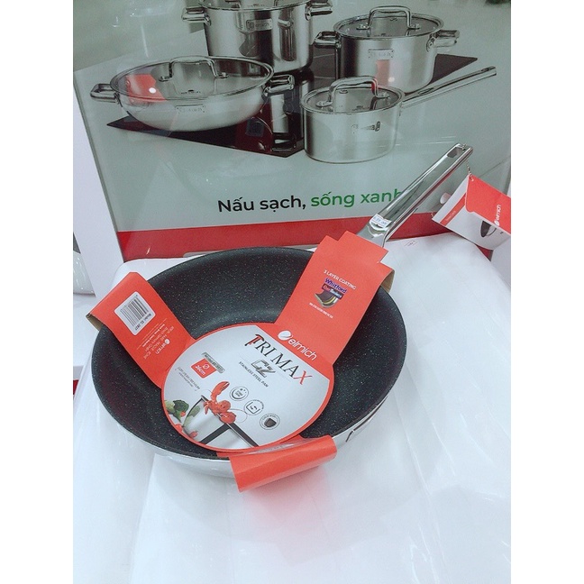 Chảo chống dính inox liền khối Elmich Trimax CZ EL-3836 size 24cm