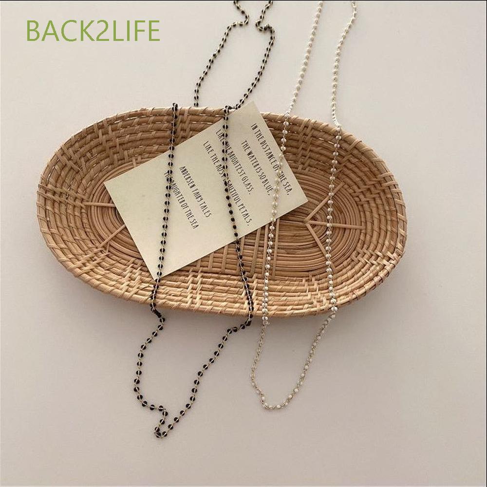 Dây đeo cổ chuỗi hạt acrylic ngọc trai giữ kính mắt khẩu trang chống mất