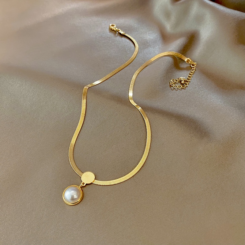 Vòng cổ Ngọc Trai Phong Cách niche Thời Trang Mới 2022