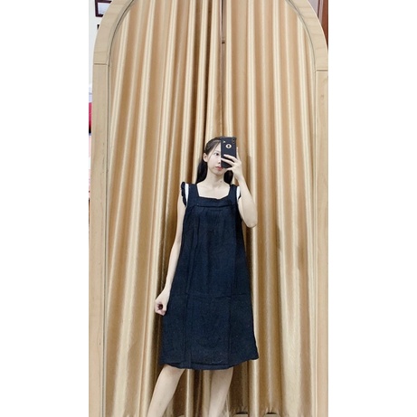 Váy bầu chất đũi cánh tiên