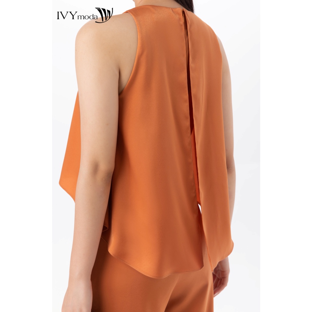 Jumpsuit trơn dáng suông IVY moda MS 18M7268