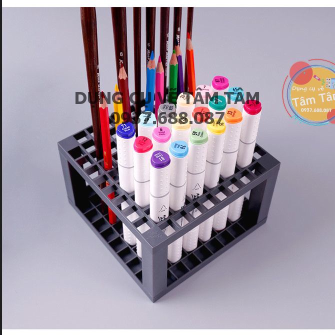 Kệ đựng bút cọ Studio Tidy Mont Marte 96 Ngăn, Khây gắn cọ Mont Marte MAXX0027