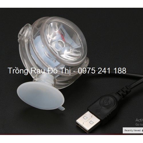 Đèn pha LED đổi màu kết hợp sủi bể cá