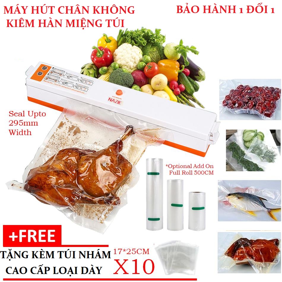 Máy Hút Chân Không Kiêm Hàn Miệng Túi Fresh Pack Pro Công Suất Lớn Nhỏ Gọn, Tiện Dụng Bảo Hành 12 Tháng