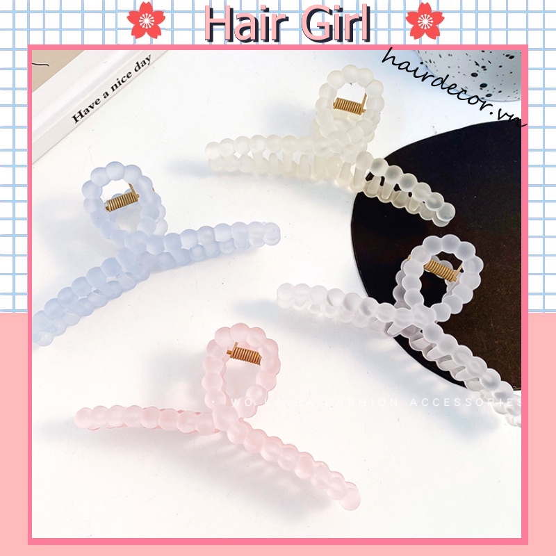 Kẹp tóc nhám phong cách đơn giản thời trang Hàn Quốc nhiều màu tùy chọn