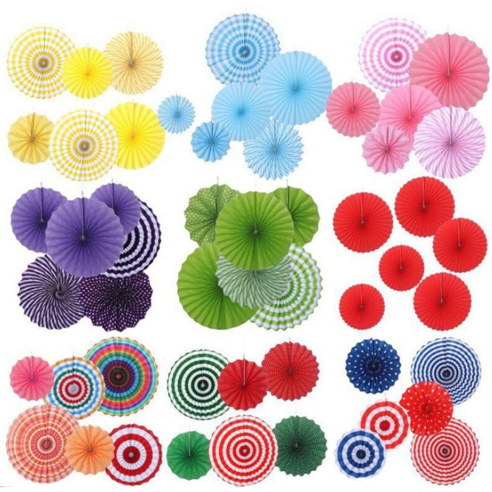 Set 6 / 8 Lồng Đèn Giấy Hình Hoa Treo Trang Trí Tiệc Cưới / Sinh Nhật DIY