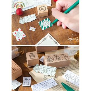BỘ 2 CON DẤU GỖ XMAS | MSP209