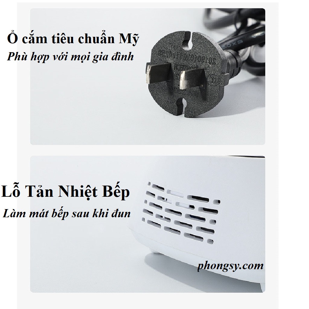 Bếp gốm điện mini hồng ngoại pha trà, cà phê, ấm moka, thủy tinh