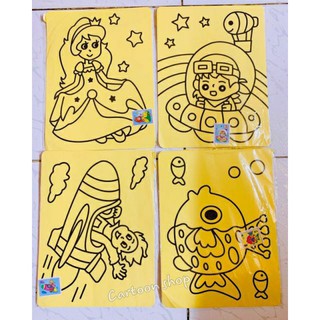 Combo 50 tranh cát A4
